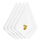 Caroline'S Treasures Embt3448Npke Fall Maple Spray Embroidered Napkins (Set Of 4), 20, Multicolor