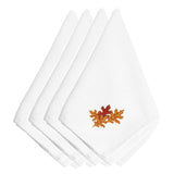 Caroline'S Treasures Embt3450Npke Fall Autumn Spray Embroidered Napkins (Set Of 4), 20, Multicolor