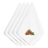 Caroline'S Treasures Embt3505Npke Thanksgiving Centerpiece Embroidered Napkins (Set Of 4), 20, Multicolor
