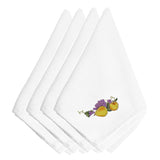 Caroline'S Treasures Embt3510Npke Thanksgiving Fruit Embroidered Napkins (Set Of 4), 20, Multicolor