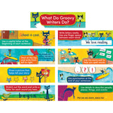 Pete the Cat Writing Strategies for K-1 Mini Bulletin Board