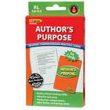 Authors Purpose Reading Comprehension Practice Cards, Green Level (Reading Level 5.0-6.5)