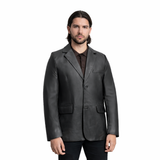 Dom Men's Leather Blazer