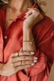 Miraculous Medal and Pearl Ring Band Bracelet