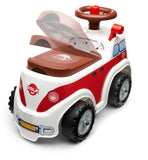 Falk Vintage Minivan Vehicle With Opening Seat And Steering Wheel With A Horn, Ride-On And Push-Along +1.5 Years