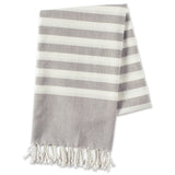 Dii Gray 1 Inch Stripe Fouta Towel