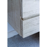 Fresca Formosa 46 Wall Hung Double Sink Modern Bathroom Cabinet In Rustic White