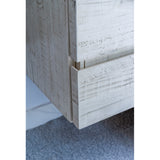 Fresca Formosa 58 Wall Hung Double Sink Modern Bathroom Cabinet In Rustic White
