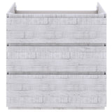 Fresca Formosa 82 Floor Standing Double Sink Modern Bathroom Cabinet In Rustic White