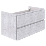 Fresca Formosa 70 Wall Hung Double Sink Modern Bathroom Cabinet In Rustic White