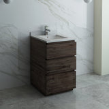 Fresca Formosa 24 Floor Standing Modern Bathroom Cabinet W/ Top & Sink