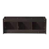 Fresca Vista 60 Gray Oak Wall Hung Double Sink Modern Bathroom Cabinet