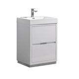 Fresca Valencia 24 Glossy White Free Standing Modern Bathroom Vanity