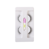 False Eyelashes with Adhesive