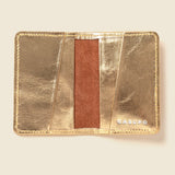 Compact Bifold with RFID Protection - Gold