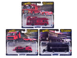 Team Transport 3 piece Set H 2025 Car Culture Series Diecast Model Cars by Hot Wheels