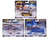 Team Transport 3 piece Set J 2025 Car Culture Series Diecast Model Cars by Hot Wheels