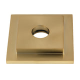 Kingston Brass FLSQUARE7 Claremont Heavy Duty Square Solid Cast Brass Shower Flange, Brushed Brass