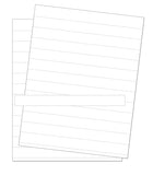 Data Card Replacement Inserts, White, Accessories, 8.5 X 11 Sheet, Perforated Every 1, 10 Sheets