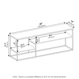 Furinno Moretti Modern Lifestyle Tv Stand For Tv Up To 65 Inch, Columbia Walnut
