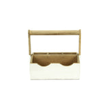 Nicola Wooden Decorative Caddy - White