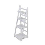 Foxley 4 Tier Folding Wood Shelf - White