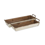 Weston Set Of 2 Tapered Wood Crates