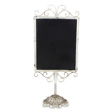 Varian Rustic White Distressed Elegant Chalkboard