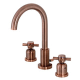 Fauceture Fsc892Dxac Concord Widespread Bathroom Faucet, Antique Copper
