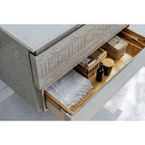 Fresca Formosa 84 Wall Hung Double Sink Modern Bathroom Vanity W/ Mirrors In Ash