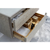 Fresca Formosa 36 Wall Hung Modern Bathroom Vanity W/ Mirror In Ash