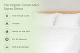 Organic Sateen Bed Sheets Set