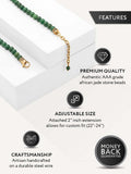 Green Jade Beaded Necklace