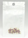 Queen - Nail Charms 10pc - #285 Gold Purple Flower Stem Branches