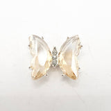 Queen - Nail Charms 10pc - #323 Silver Orange Butterflies