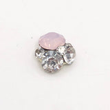 Queen - Nail Charms 10pc - #104 Gold Pink & White Crystal Clusters