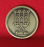 Furcas Demon Sigil Coin - Ars Goetia Knight Seal