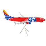 Boeing 737800 Commercial Aircraft with Flaps Down Southwest Airlines Tennessee One Tennessee Flag Livery Gemini 200 Serie