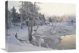Upper Geyser Basin In Winter, Yellowstone National Park, Wyoming-Canvas Art-24X18
