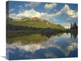 Avery Peak Reflected In Beaver Pond, San Juan Mountains, Colorado-Canvas Art-22X18.26