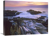 Wave Hiting Coastal Rocks, Gerstle Cove, Salt Point State Park, California-Canvas Art-24X20
