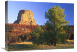 DevilS Tower National Monument Showing Famous Basalt Tower, Sacred Site For Native Americans, Wyoming-Canvas Art-24X18