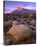Boulder Field And El Capitan, Guadalupe Mountains National Park, Texas-Canvas Art-18X24