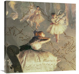 Degas Dancers Collage 4-Canvas Art-30X30