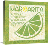 Cocktail Recipes - Margarita-Canvas Art-24X24
