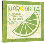 Cocktail Recipes - Margarita-Canvas Art-36X36