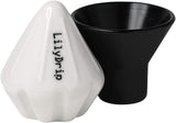 GIO – Ceramic Pour-over Coffee Accessory for Pour-Over Cone Dripper, Slow Flow Rate