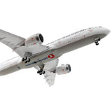 Boeing 7879 Commercial Aircraft with Flaps Down Turkish Airlines White with Red Tail 1/400 Diecast Model Airplane by GeminiJe