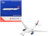 Airbus A330200 Commercial Aircraft Delta Air Lines (N852NW) White with Red and Blue Tail 1/400 Diecast Model Airplane by Gemi
