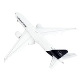 Boeing 777F Commercial Aircraft with Flaps Down Lufthansa Cargo White with Dark Blue Tail 1/400 Diecast Model Airplane by Gemi